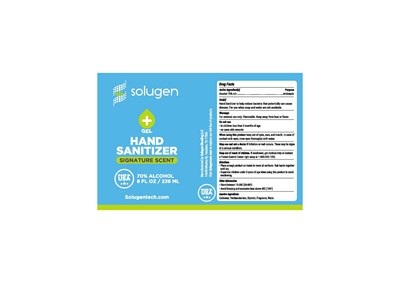 Gel Hand Sanitizer with Signature Scent 8oz blue version